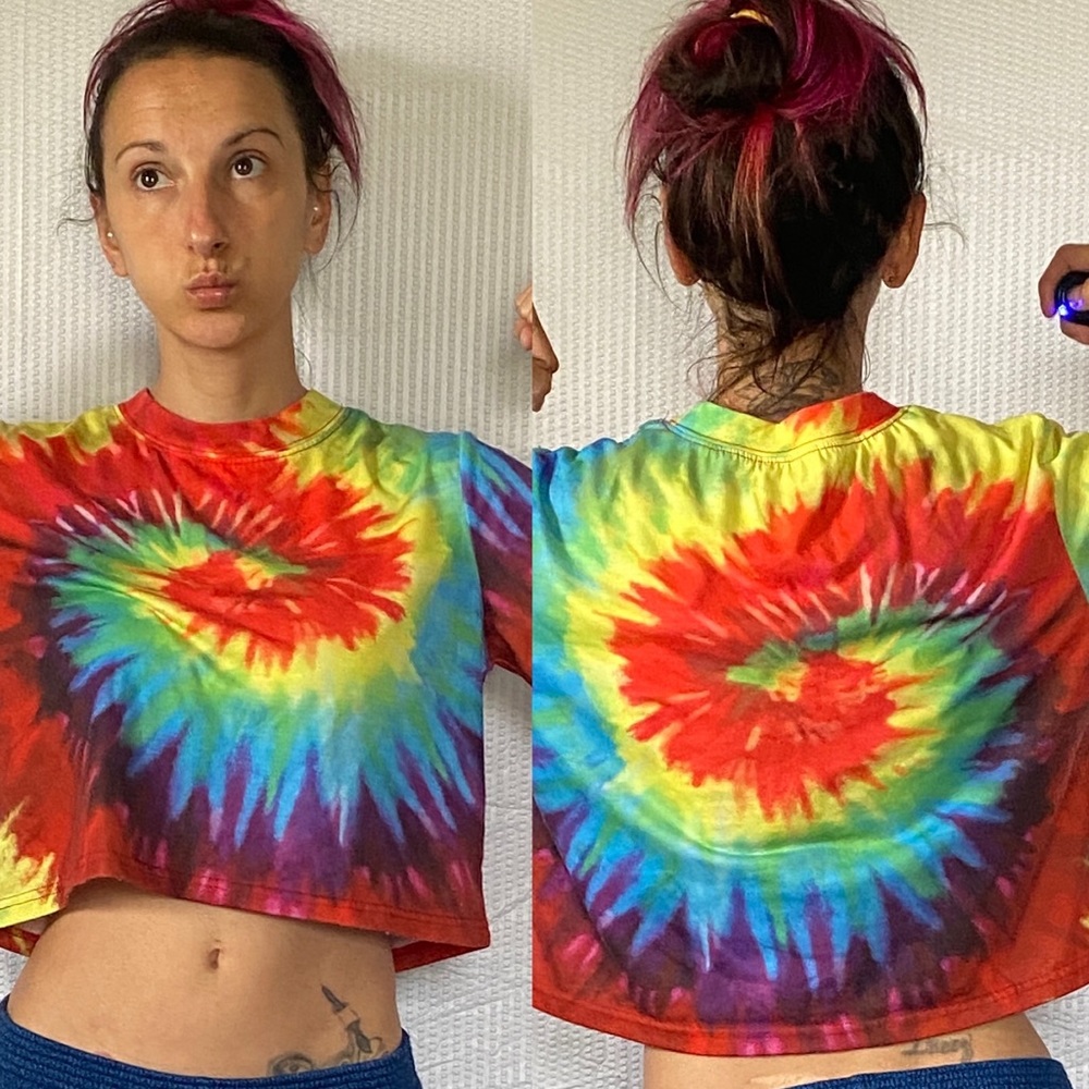 Comfy cozy tiedye crop top